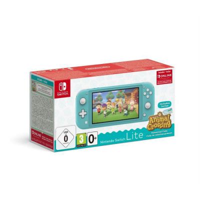 image Pack Nintendo Switch Lite Turquoise + Animal Crossing New Horizons + 3 mois de NSO