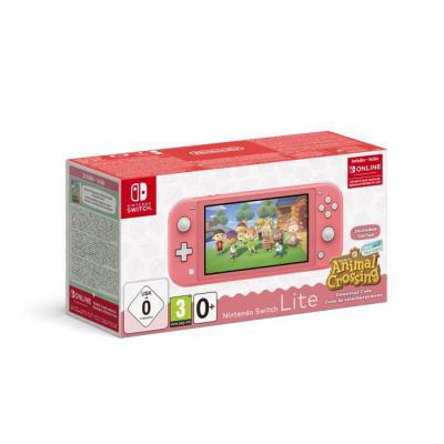 image Pack Nintendo Switch Lite Corail + Animal Crossing New Horizons + 3 mois de NSO