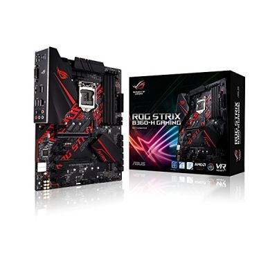 image ROG STRIX B360-H GAMING-Carte mère gaming Intel B360 au format ATX avec protection E/S pré-montée support Aura Sync connecteur RGB LED Dual M.2 ports SATA 6 Gb/s ports USB 3.1 Gen 2 HDMI et DVI