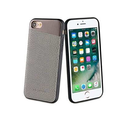 SO SEVEN Coque Metallic PU Gris SIDERAL: Apple IPHONE 7/8