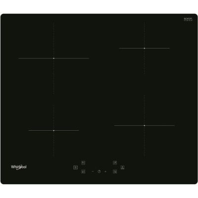 image WHIRLPOOL - WSQ4860NE - Table de cuisson induction - 4 foyers - 7200W - L60 cm - Rêvetement verre noir