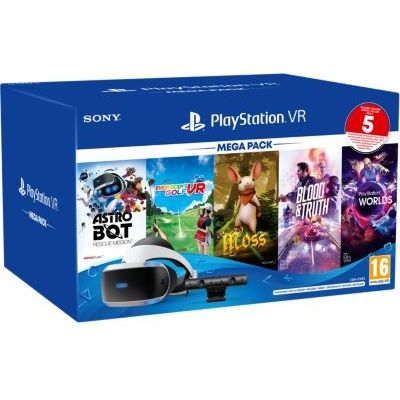 image PlayStation VR MK4 Méga Pack 3 - 5 Jeux (VR Worlds + Moss + Astrobot + Everybody's Golf + Blood & Truth)