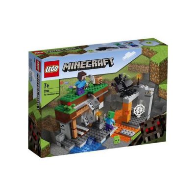 image LEGO 21166 Minecraft le Jeu de Construction de la Mine Abandonnée, la Grotte des Zombies avec la Vase, les Figurines de Steve et d'Araignées