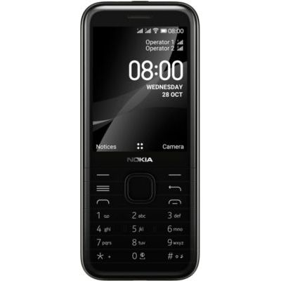 image NOKIA 8000 Noir Téléphone Mobile Débloqué 4G - (Ecran : 2,8 Pouces – 512 Mo RAM – 4 Go ROM - Double Nano SIM - Android) [Version Française]