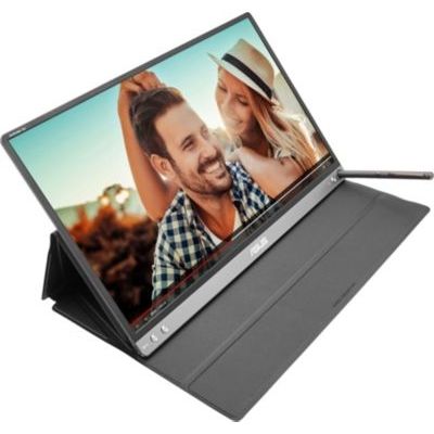 image Ecran ASUS Zenscreen Go MB16AP - 15.6 pouces Full HD  avec Batterie intégrée (4h) - Dalle IPS - 220cd/m² - USB-A et USB-C à connecter à un pc portable/smartphone/tablette