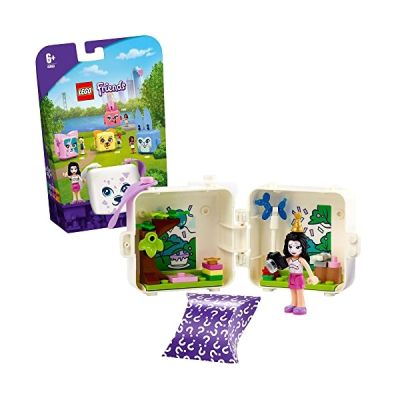 image LEGO 41663 Friends Le Cube Dalmatien d’Emma Cadeau Fille et Garçon 6 Ans avec Mini Poupée et Figurine Animal, Jouet de Collection