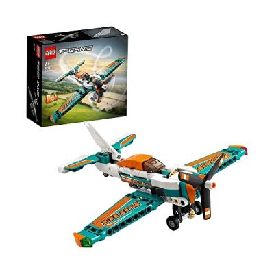 image LEGO 42117 Technic Avion de Course, Jeu de Construction, Aérien, Aeroplane de Voltige, 2 en 1, Idée Cadeau, pour Garçons et Filles, 7 Ans et Plus