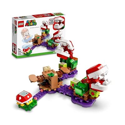 LEGO 71382 Super Mario Ensemble d’Extension Le défi de la Plante Piranha Jeu modulable de Collection Soda Jungle avec Figurine