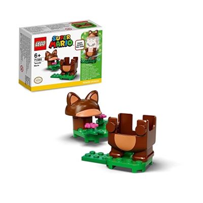 LEGO 71385 Super Mario Pack de Puissance Mario Tanuki - Set d'extension Costume spécial