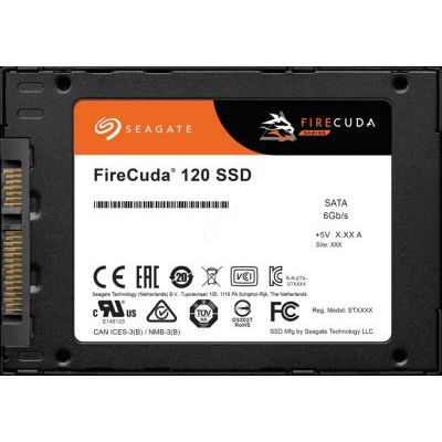 image Seagate FireCuda 120 500 Go, SSD interne hautes performances, 2.5" et services Rescue valables 3 ans (ZA500GM1A001)