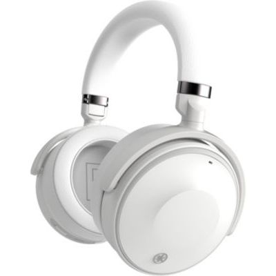 image Yamaha YH-E700A Casque supra-auriculaires sans fil blanc à suppression de bruit active et fonctionnalité mains libres