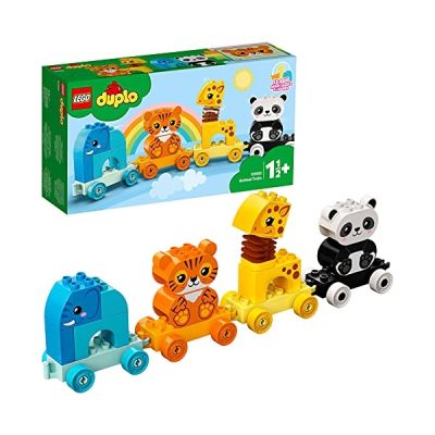 image LEGO 10955 Duplo My First Le Train des Animaux, Jouet Premier Âge, Jeu Éducatif pour Enfants et Bébés agés de 1 an et Plus