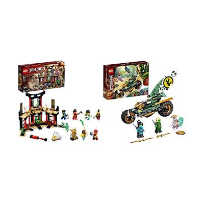 image LEGO 71735 Ninjago Le Tournoi des Éléments, Ensemble de Construction de Temple avec Arène de Combat et Figurine Ninja Lloyd en Or à Collectionner