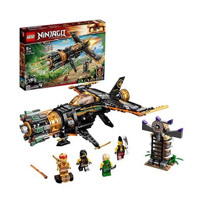 image LEGO 71736 Ninjago Le Jet Multi-Missiles, Jouet Avion avec Prison et Figurine Ninja Kai en Or à Collectionner, pour Garçons et Filles de 8 Ans et Plus