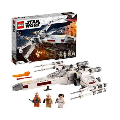 image LEGO 75301 Star Wars Le X-Wing Fighter de Luke Skywalker, Jouet Vaisseau Spatial, Figurines, Princesse Leia, Droïde R2-D2, Idée Cadeau Enfants 9 Ans