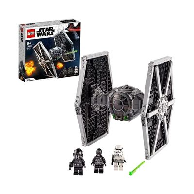LEGO 75300 Star Wars TIE Fighter Impérial, Jouet de Construction, Vaisseau Spatial, avec Minifigurines Stormtrooper, Droïde et Pilote, Saga Skywalker