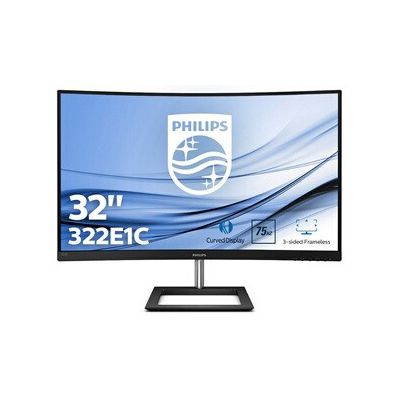 image Philips Écran Gaming incurvé 322E1C 80 cm (31,5 Pouces) (HDMI, DisplayPort, 1920 x 1080, 75 Hz, Temps de réponse de 4 ms, FreeSync) Noir