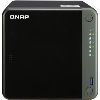image QNAP NAS TS-453D-4G avec 4Go de RAM, 4 baies de Stockage  (Intel Celeron J4125 QC 2.0GHz, SATA 6Gb/s USB3.0 x3 USB2.0 x2)
