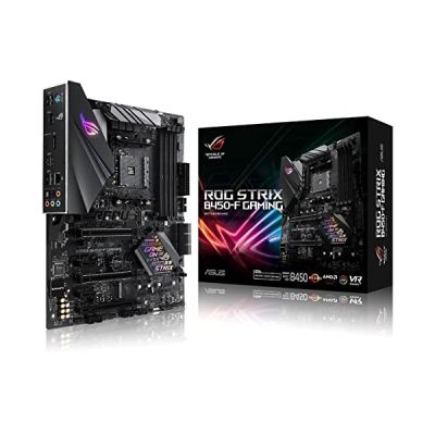 image ASUS ROG STRIX B450-F GAMING - carte mère GAMING (AMD Ryzen B450 Socket AM4 ATX DDR4, Aura Sync) & Corsair Vengeance LPX 16Go (2x8Go) DDR4 3000MHz C15 XMP 2.0 Kit de Mémoire Haute Performance - Noir