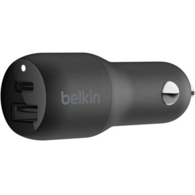 image Belkin Chargeur de voiture USB-C 32 W (charge rapide pour iPhone, Samsung, Google Pixel, etc., noir)