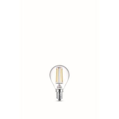 image Philips ampoule LED Sphérique Filament E14 43W Equivalent 40W Claire Blanc chaud