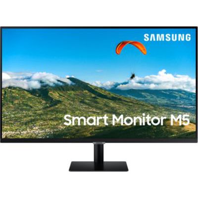 image Samsung Smart Monitor M5 27’’ en resolution Full HD. Le 1er écran tout-en-un pour accéder facilement à vos applications de divertissement et travail