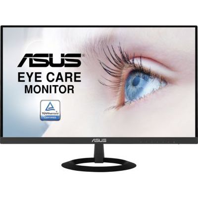 image ASUS Moniteur 27 pouces VZ279HE, FHD (1920 x 1080), IPS, design ultra-mince, HDMI, D-Sub, sans scintillement, faible lumière bleue, certifié TUV, noir