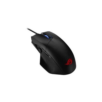 image ASUS ROG Pugio II ambidextrous lightweight wireless gaming mouse with 16,000 dpi optical sensor, 7 programmable buttons, configurable side buttons, DPI On-The-Scroll button and Aura Sync RGB lighting
