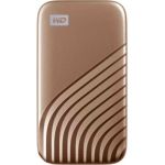 image produit WD My Passport SSD externe 500 Go (NVMe, USB-C, 1050 Mo/s) - Doré
