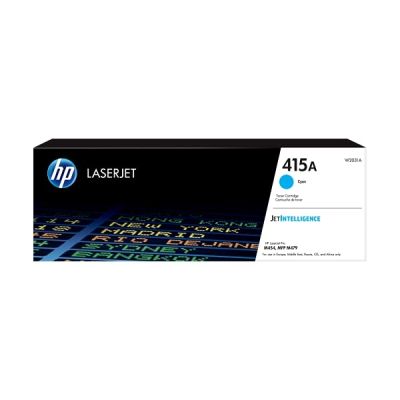 HP 415A W2031A Toner Cyan Authentique pour HP LaserJet Pro M454 / M479