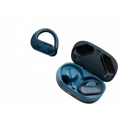 image JBL Endurance Peak II – Écouteurs de sport étanches sans fil avec étui de recharge – Bleu