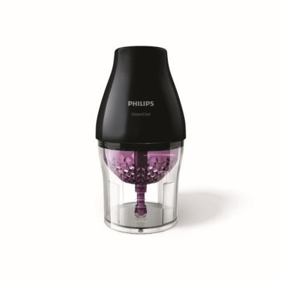 image Philips HR2505/90 Onion Chef Noir Hachoir Multifonctions 2 Accessoires 2 Vitesses