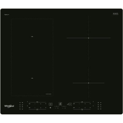 image WHIRLPOOL WLB9560NE/IXL - Table de cuisson induction - 4 zones - 7200W total - L 59 cm  x  P  51 cm - Noir