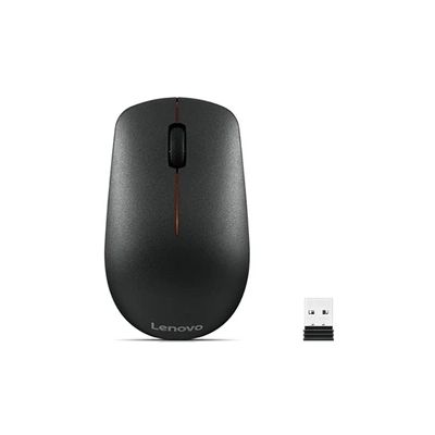 image Lenovo Souris sans Fil 400 - Design ambidextre - Connexion Nano USB - Compatible avec Les Ordinateurs Portables et PC Windows