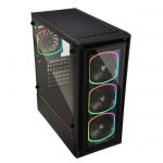 image produit ENERMAX StarryFort SF30 boitier PC Gaming ATX, Verre trempé, mid tower, Noir