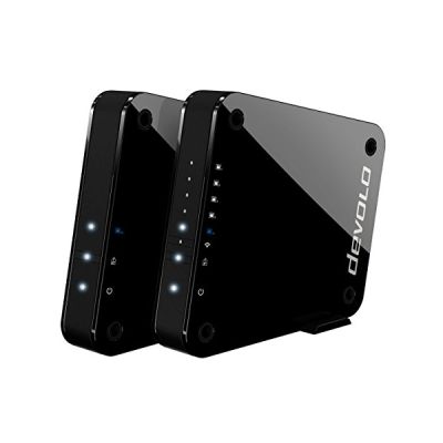 image Devolo GigaGate, Bridge Wi-FI (2 Gbit/s, 1x Port Gigabit, 4X Ports Fast Ethernet, Connexion dans la Bande des 5 GHz, Expérience Multimédia Extrême, Cryptage AES) Noir