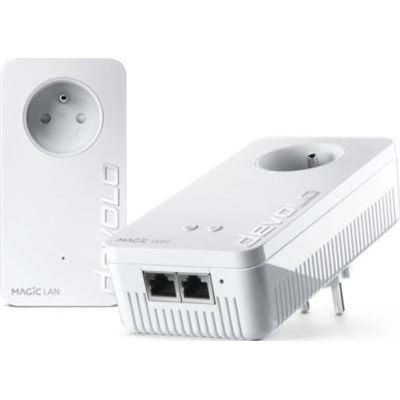image devolo Magic 1 WiFi : Starter Kit CPL pour un WiFi ac dans toute la Maison via le Réseau électrique, WiFi Mesh, Idéal pour le Télétravail et le Streaming, prises françaises