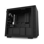 image produit NZXT H210 - Mini-ITX PC Gaming Case - Front I/O USB Type-C Port - Tempered Glass Side Panel - Cable Management System - Water-Cooling Ready - Radiator Bracket - Steel Construction - Black