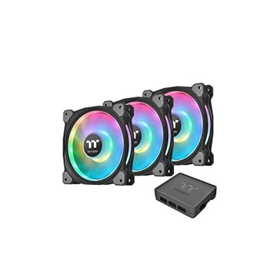 image Thermaltake Riing Duo 14 LED RGB Premium Edition Boitier PC Ventilateur Noir