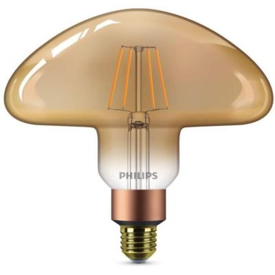image Philips ampoule LED Mushroom Vintage Filament E27 5W Equivalent 30W Claire Ambrée Blanc chaud Compatible Variateur