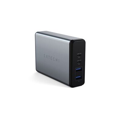 image Satechi Chargeur de Bureau USB C 108W - 2 Ports USB-C & 2 Ports USB-A - pour MacBook Pro/Air M2/M1, iPad Pro/Air M2/M1, iPhone 14 Pro Max/14 Pro/14 Plus
