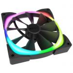 image produit NZXT AER RGB 2-140 mm - HF-28140-B1 - Advanced Lighting Customizations - Winglet Tips - Fluid Dynamic Bearing - LED RGB PWM Fan for NZXT RGB - Single (Lighting Controller REQUIRED & NOT INCLUDED)