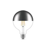 image produit Philips ampoule LED Globe Filament Calotte Argentée E27 8W Equivalent 50W Claire Blanc chaud Compatible Variateur