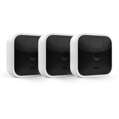 image Blink Indoor, Caméra de surveillance HD sans fil avec deux ans d'autonomie, détection des mouvements et audio bidirectionnel | Kit 3 caméras