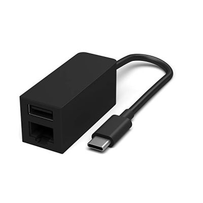 image Microsoft JWM-00002 RJ-45, USB 3.1 carte et adaptateur d'interfaces - Cartes et adaptateurs d'interfaces (USB Type-C, RJ-45,USB 3.1, Noir, 0,16 m, Microsoft Surface)