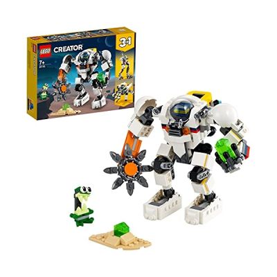 image LEGO 31115 Creator 3en1 Le Robot D’extraction Spatiale Jeu de Construction avec Automate de L'espace, Porte-Cargo et Figurine Alien
