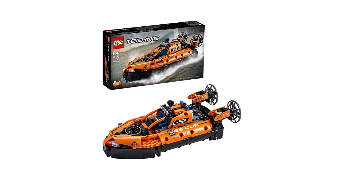 Comparer les prix LEGO 42120 Technic Aeroglisseur de Sauvetage Jeu de Construction d un Avion Modele 2 en 1 pour Garcons et Filles de 8 Ans et Comparateur KultureGeek