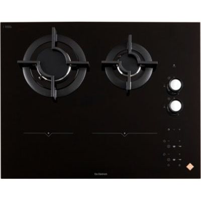 image Table de cuisson mixte gaz et induction 65cm 4 feux noir - Dpi7602bm - De dietrich