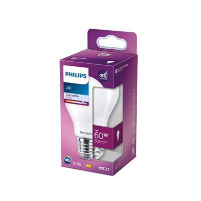 image Ampoule LED PHILIPS Non dimmable - E27 - 60W - Blanc Froid