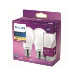 image produit Philips ampoule LED Standard E27 40W Blanc Chaud Dépolie, Verre, lot de 2
